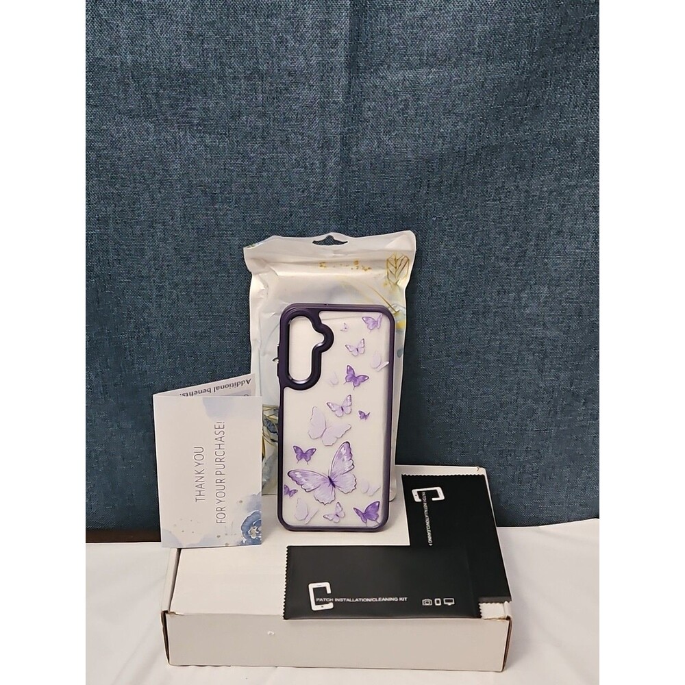 NEW DagoRoo for Samsung Galaxy S25 5G Case | Purple Butterfly Kit